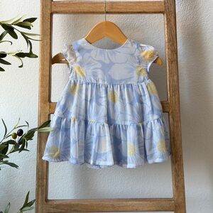 Carter's Blue and Yellow Floral Kids Dress
